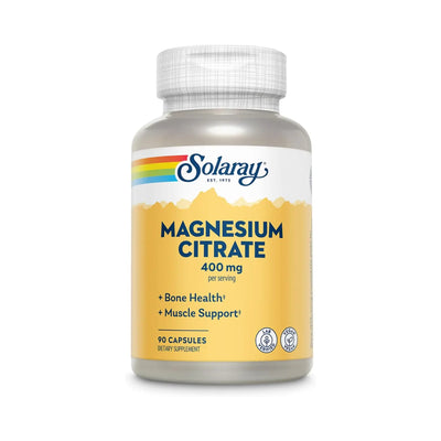 Solaray Citrato De Magnesio 400mg 90 Cápsulas
