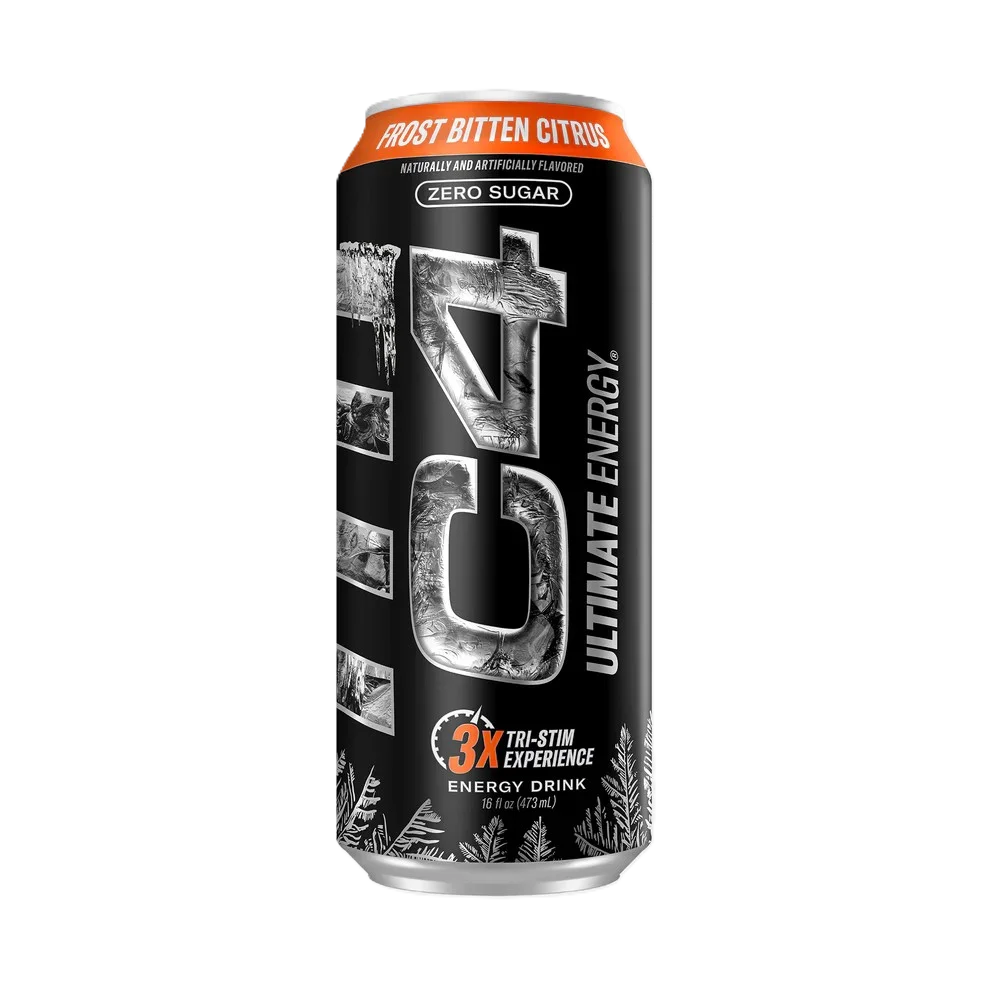 Cellucor C4 Ultimate Energy Drink 16oz 12 pack frost bitten citrus