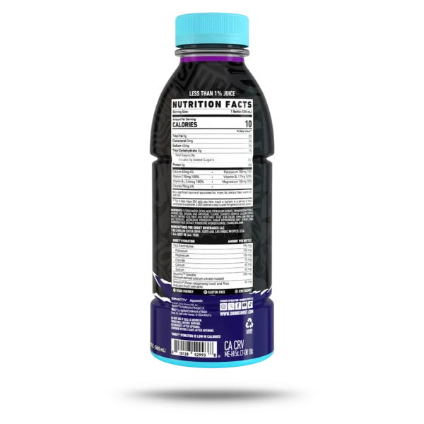 Ghost Hydration Drink 12 Pack Welch's Grape Informacion nutricional