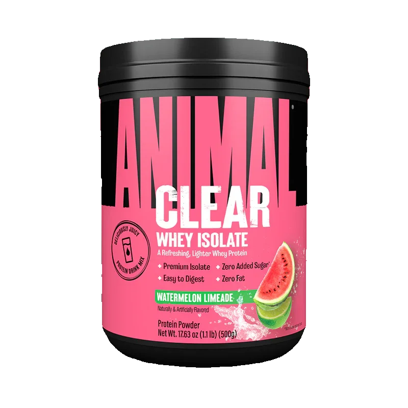 Univesal Animal Clear Whey Isolate 500g 20 Servicios watermelon lemonade