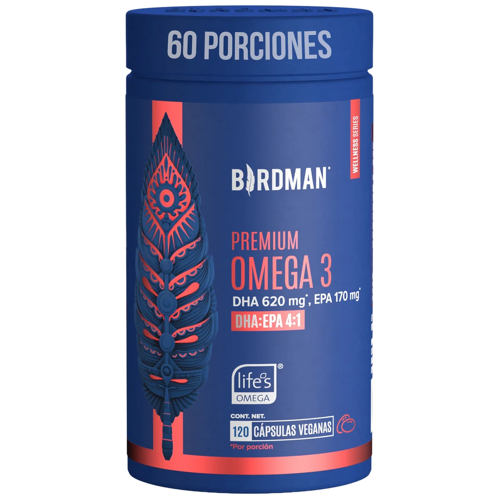 Birdmna Omega 3 - DHA 620mg & EPA 170mg - 120 Cápsulas