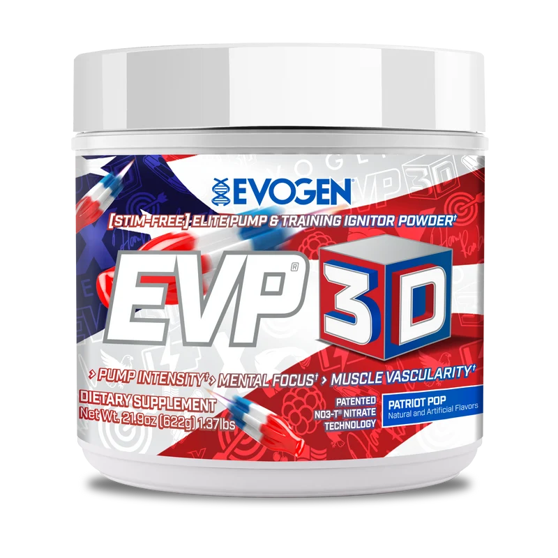 Evogen Evp 3D Stim Free Pre Entreno 40 Servicios patriot pop
