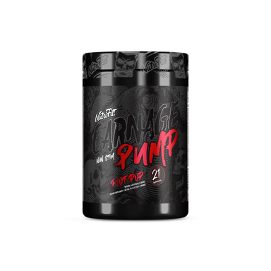 Nutrifitt Carnage Pump Pre Entreno 21 Servicios Riot pop Portada