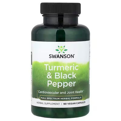 Swanson Turmeric & Black Pepper 90 Veg Capsula