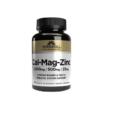 43 Supplements Creatina Monohidratada 1 Kg 200 Servicios Windmill Calcio 1000mg, Magnesio 500mg, Zinc 25mg  100 Tabs portada