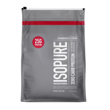 Isopure Proteina Zero Carb 7.5 Lbs 103 servicios fresa
