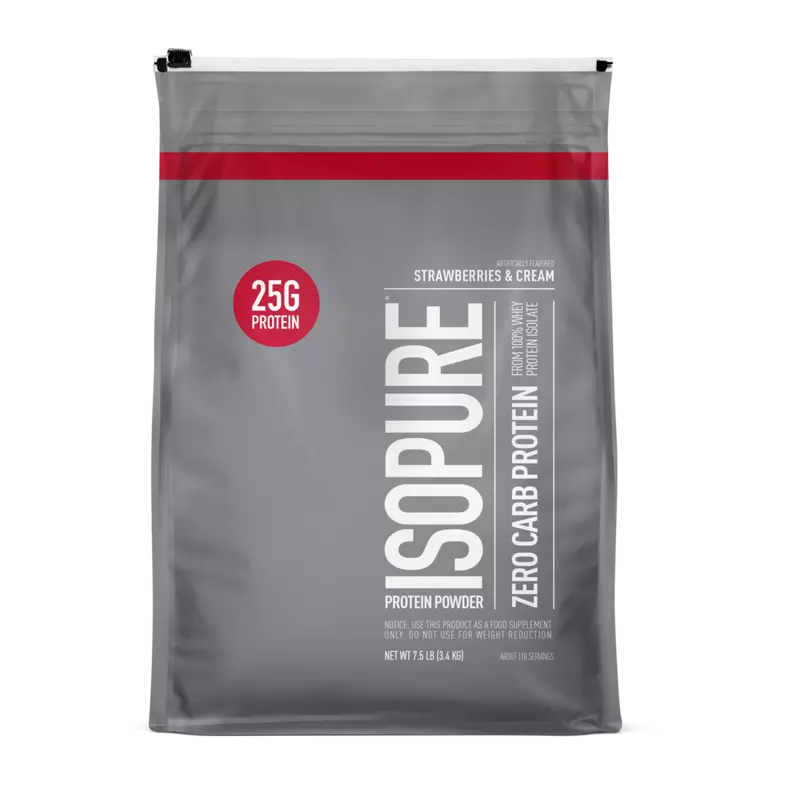 Isopure Proteina Zero Carb 7.5 Lbs 103 servicios fresa
