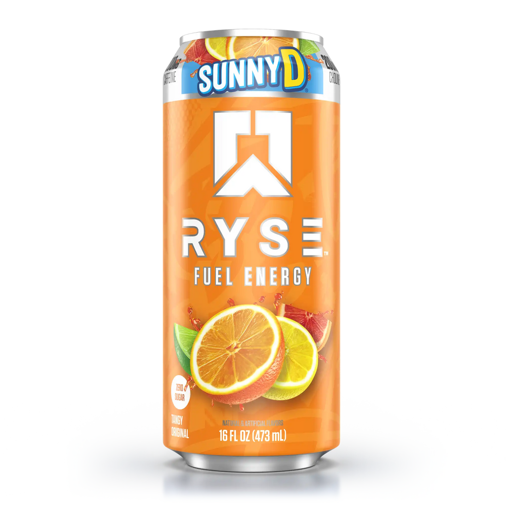 Ryse Fuel Energy Drink 12 Pack Sunny D Sabor Tangy Original