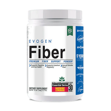 Evogen Fiber Polvo de Fibra Premium 30 Servicios Raspberry Lemonade