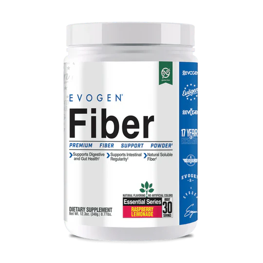 Evogen Fiber Polvo de Fibra Premium 30 Servicios Raspberry Lemonade
