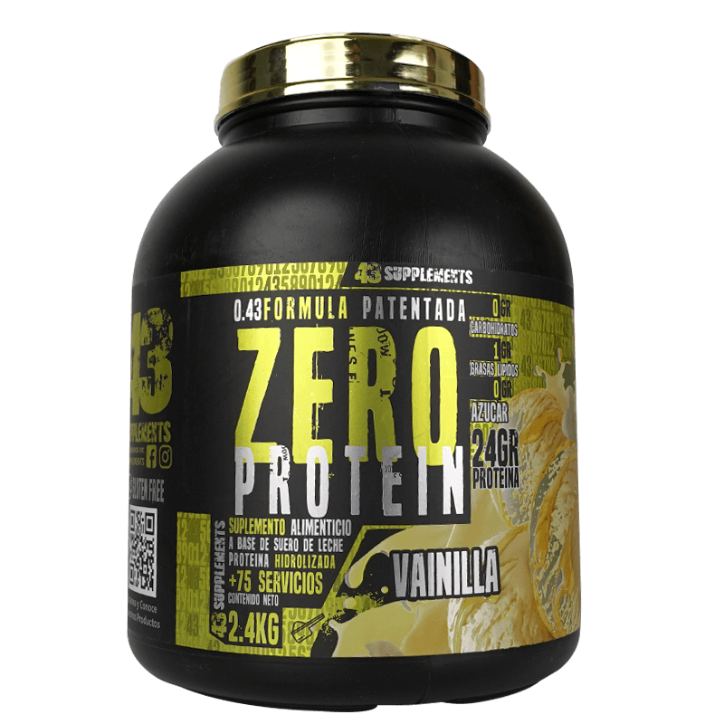43 Supplements Proteina hidrolizada 2.4 kg 75 servicios vainilla