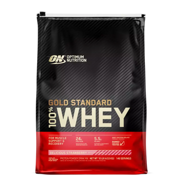 Optimum Nutrition Proteina 100% Whey Gold Standard 10 Libras fresa