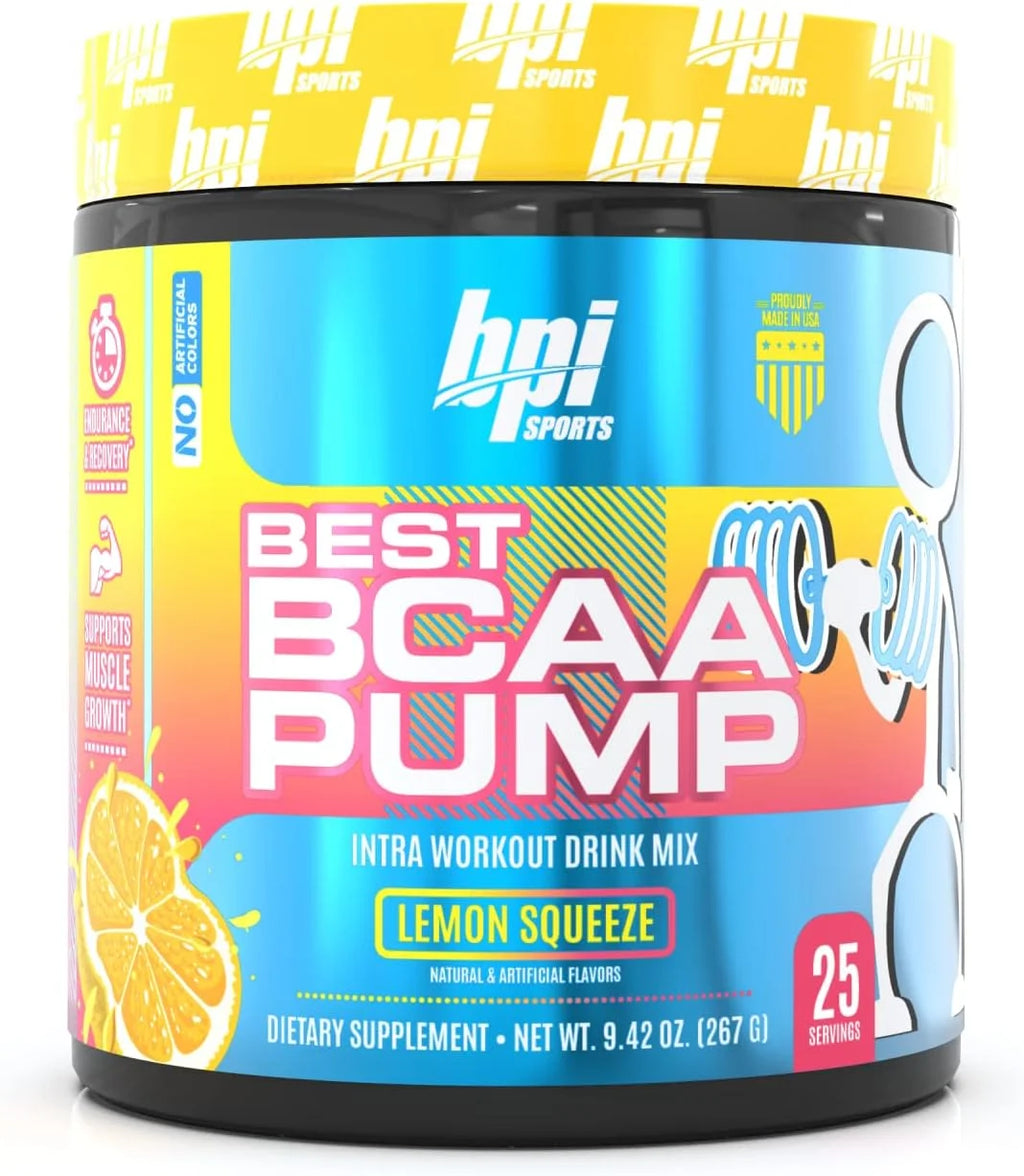 BPI Sport Best BCAA Pump Aminoacidos 267Gr 25 Servicios Lemon Squeeze