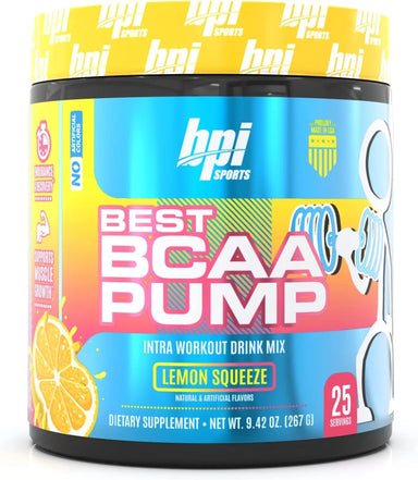 BPI Sport Best BCAA Pump Aminoacidos 267Gr 25 Servicios Lemon Squeeze