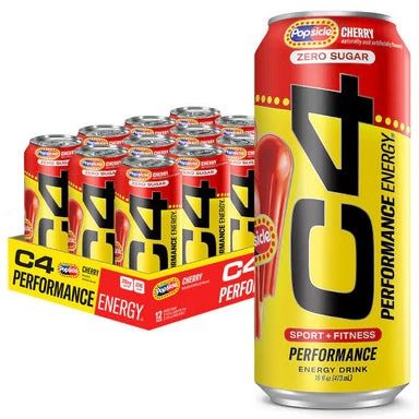 Cellucor C4 Energy Drink 16 oz 12 Pack POPSICLE cherry
