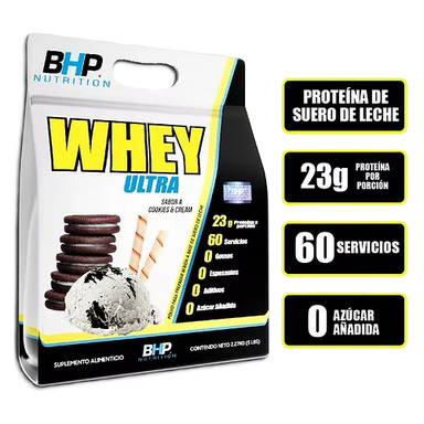 BHP Nutrition Proteina Whey Ultra 5Lbs cookies and cream