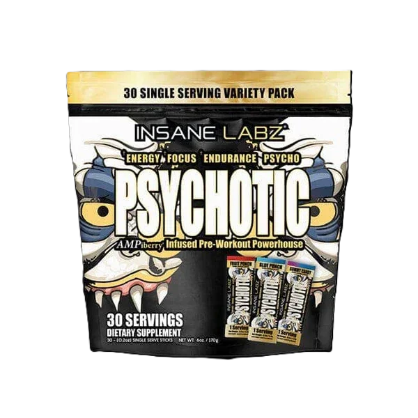 INSANE PSYCHOTIC GOLD 30 STICKS SERV VARIEDAD SABORES BOLSA