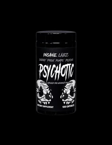 Insane Labz Psychotic Black Pre Entreno 180 Capsulas 30 Servicios