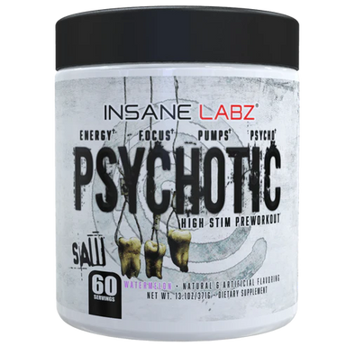 Insane Labz Psychotic Saw Pre Entreno 60 Servicios Watermelon