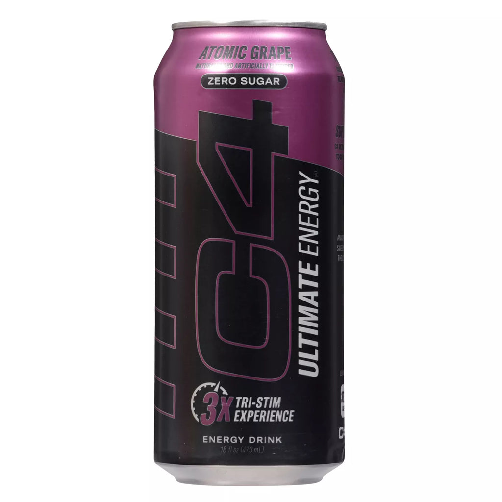 Cellucor C4 Ultimate Energy Drink 16oz 12 pack atomic grape