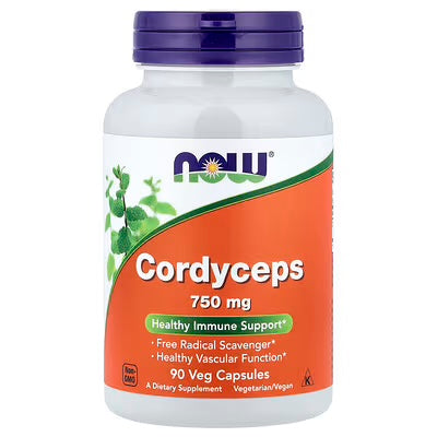 Now Foods Cordyceps 750 Mg 90 Vegcapsules Soporte Inmune