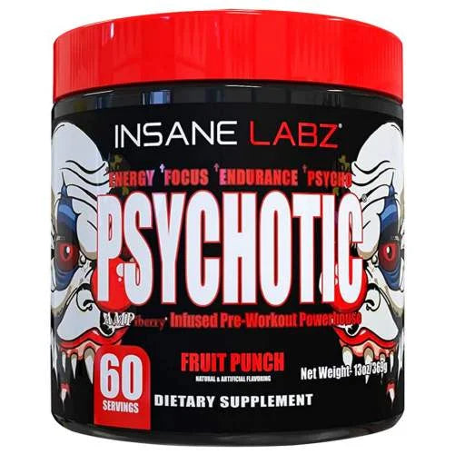 Insane Psychotic Blend Pre entreno 60 Servicios ponche de frutas