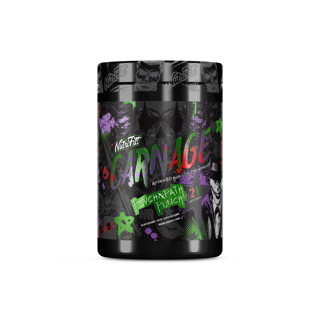 Nutrifitt Carnage Pre-Workout 21 Serv Psychopath punch