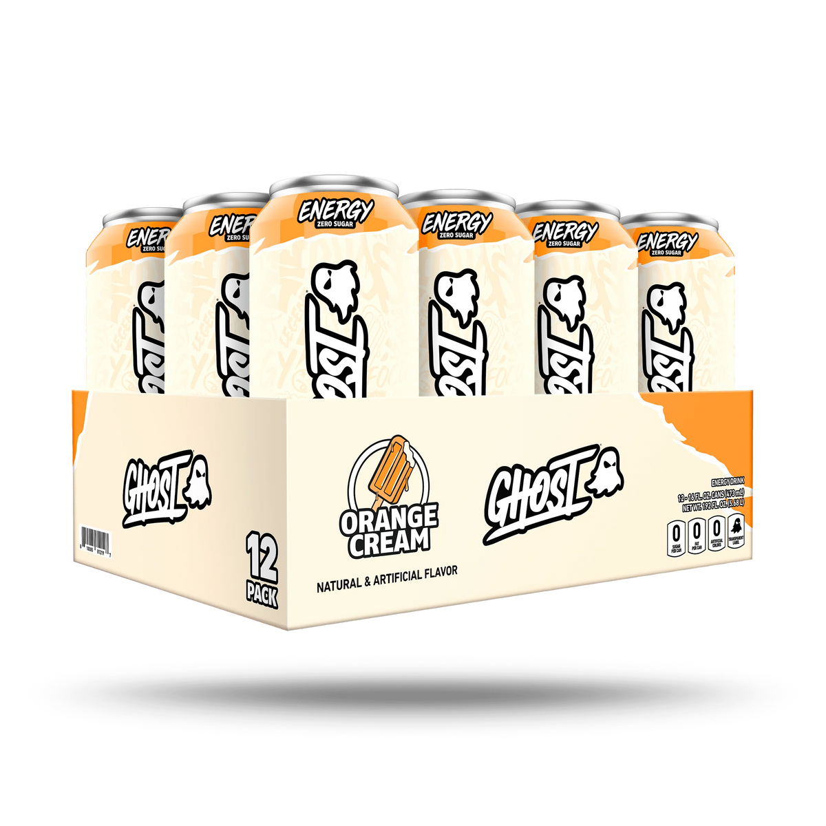 Ghost Energy Drink 16Oz 12 Pack Orange cream
