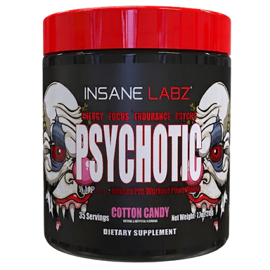 Insane Labz Psychotic Blend Pre Entreno 35 Servicios cotton candy