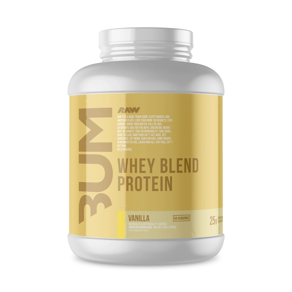 Raw Nutrition Proteina Bum Whey 5 Lbs 69 Servicios vainilla Portada