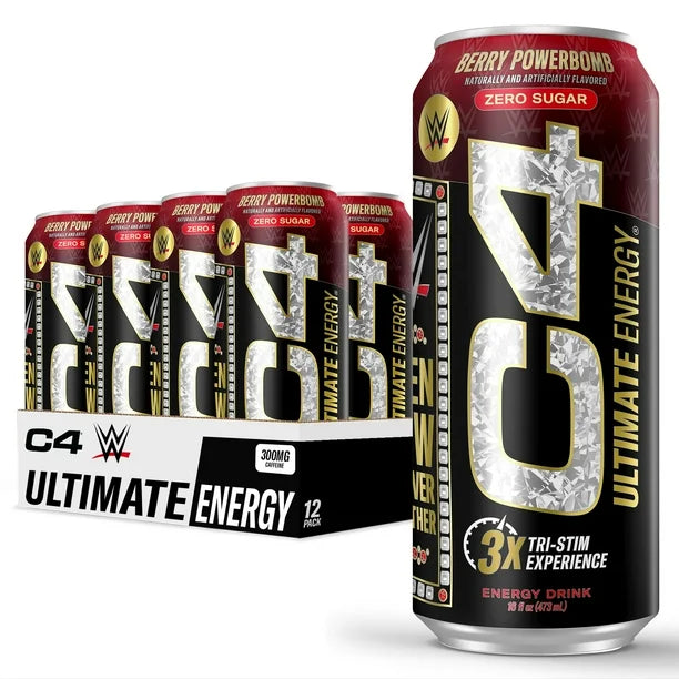Cellucor C4 Ultimate Energy Drink 12 Pack WWE