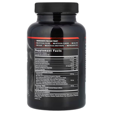 Force Factor Test X180 Boost 120 Tab Informacion nutricional