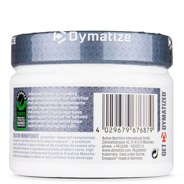 Dymatize Creatina Creapure 500gr 147 Servicios informacion nutricional
