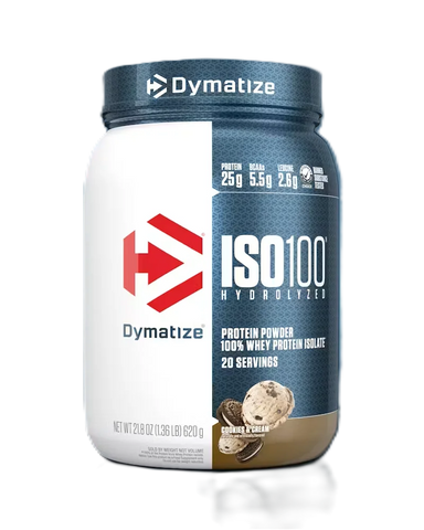 Dymatize Proteina Iso 100 1.4 Lbs 20 Servicios cookies and cream