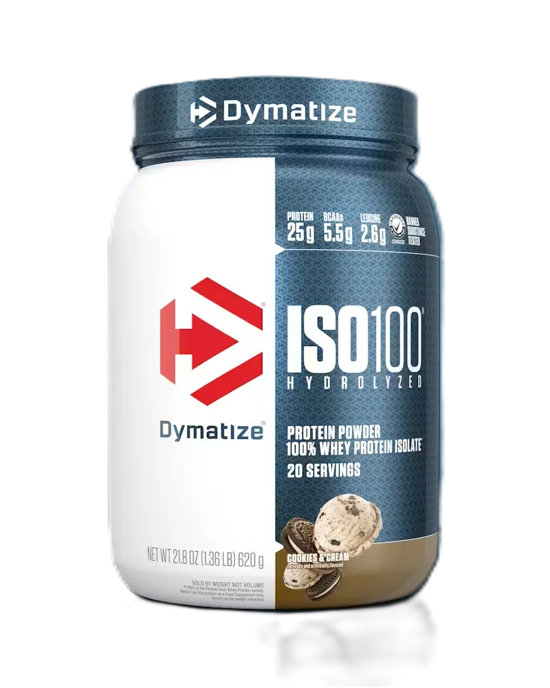 Dymatize Proteina Iso 100 1.4 Lbs 20 Servicios cookies and cream