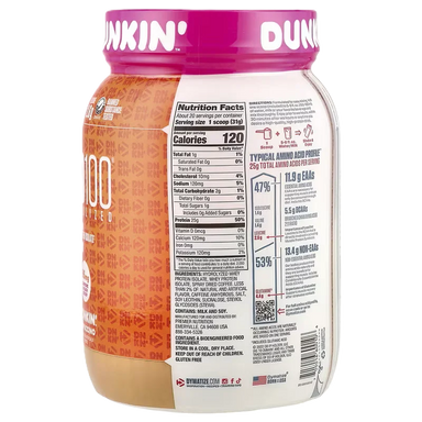 Dymatize Proteina Iso 100 1.4 Lbs Dunkin Cappuccino Portada 2
