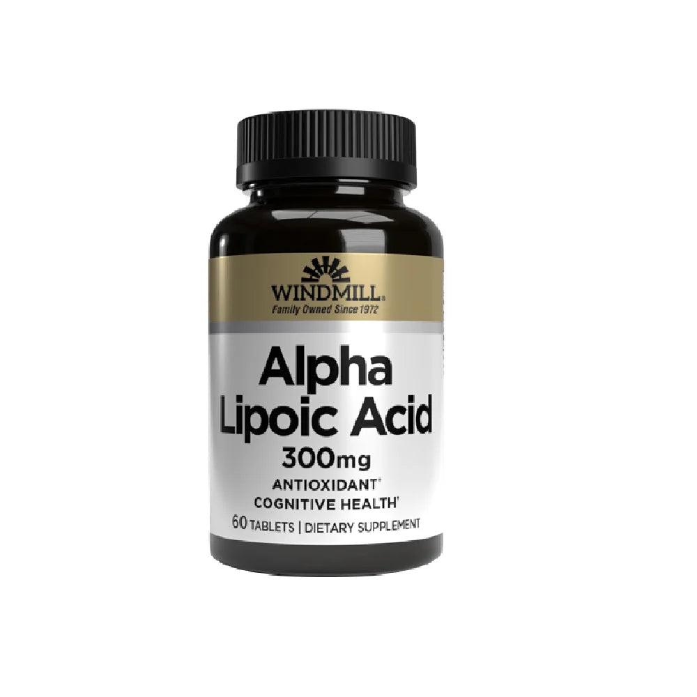 Windmill Vitamina Acido Alfa Lipoico 300mg 60 Tabletas