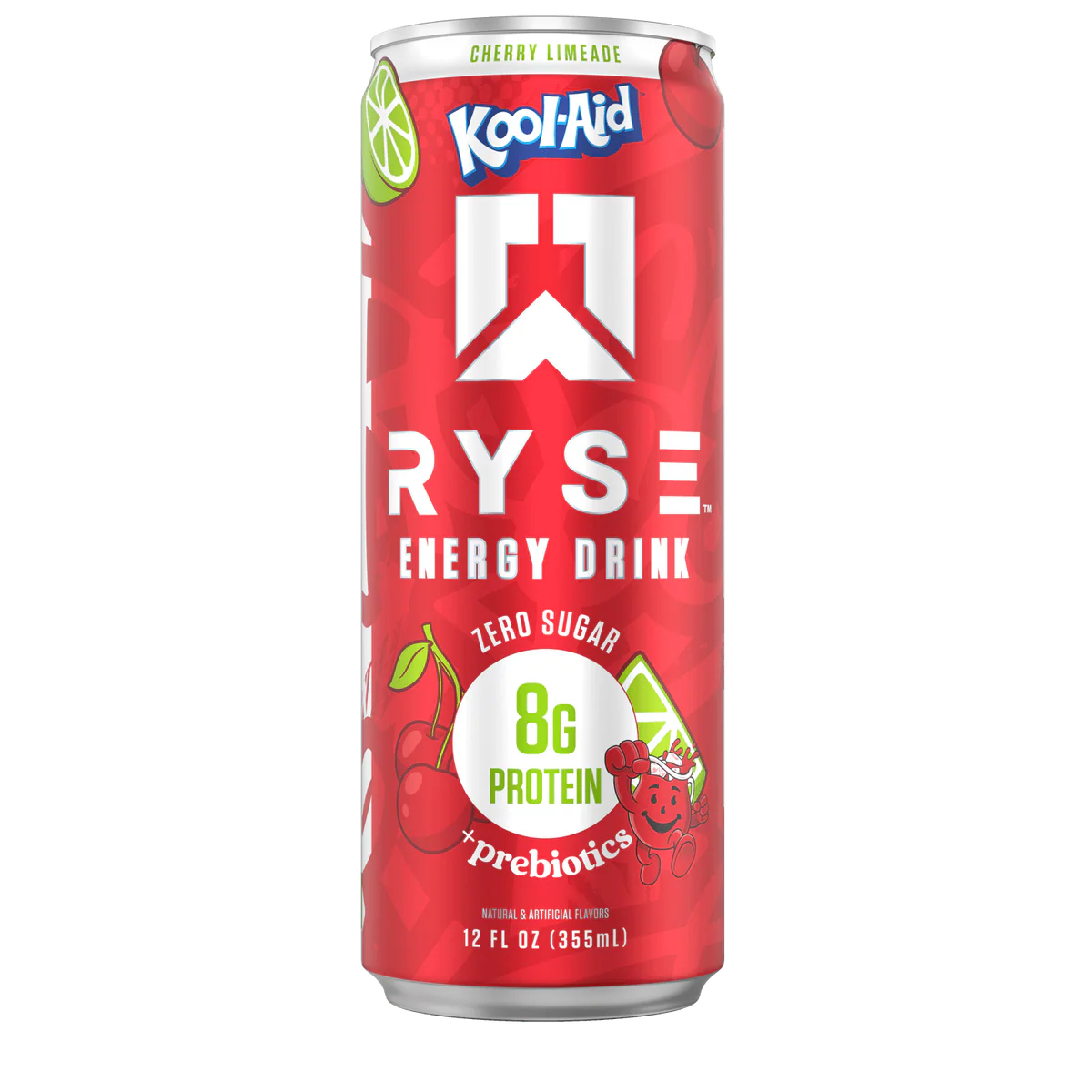 Ryse Energy Drink + Proteina 12 pack cherry Limeade