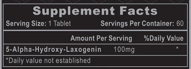 Hi Tech Laxogenin 100 60 Tabletas Informacion nutricional