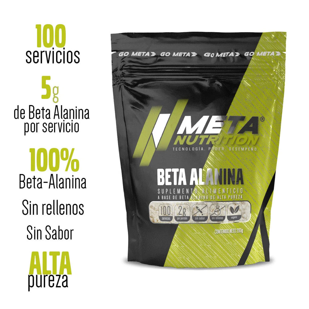 Meta Nutrition Beta Alanina 200g 100 servicios