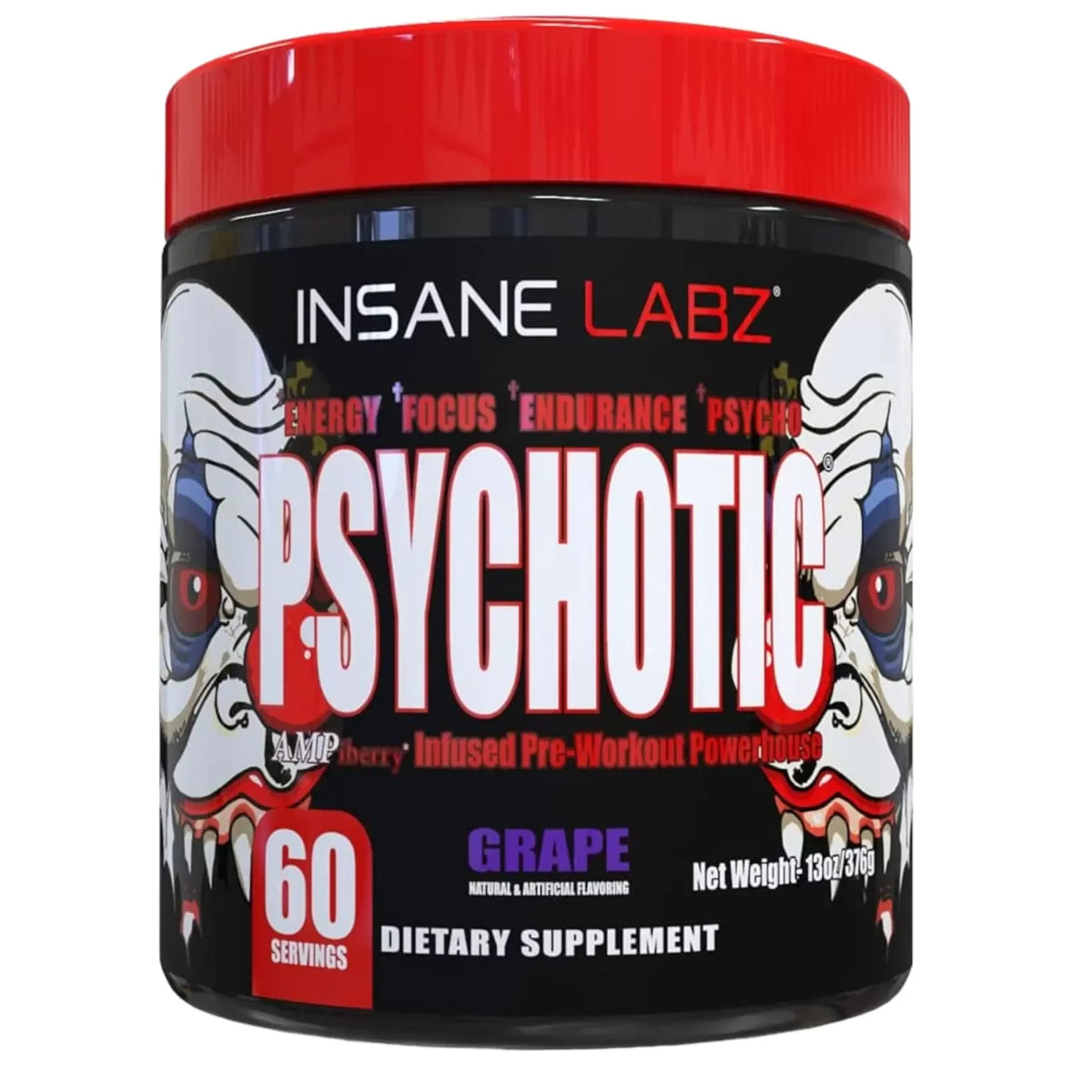 Insane Psychotic Blend Pre entreno 60 Servicios grape