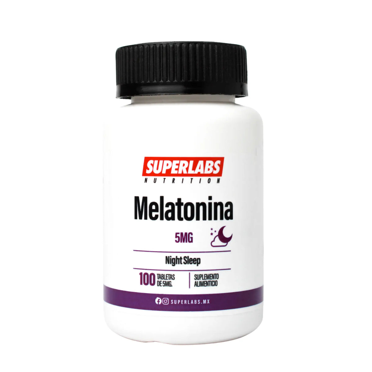 Superlabs Nutrition Melatonina 5mg 100 Capsulas