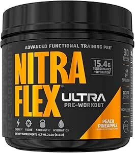 GAT Sport Nitraflex Ultra Pre-work 613.5g 30 Servicios peach pineapple