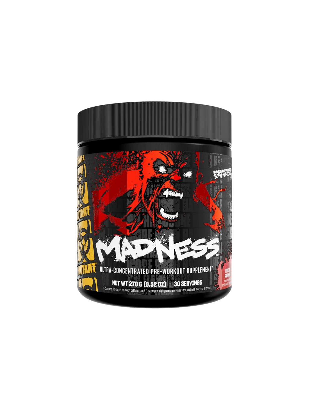 Mutant madness 30 servicios pre entreno Ponche de Frutas
