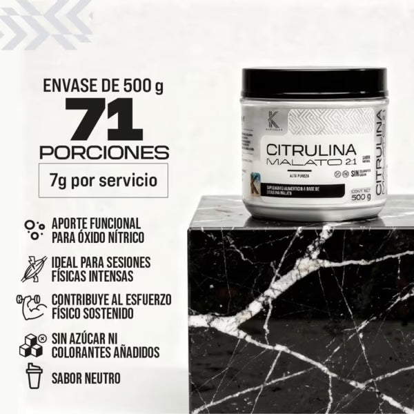 Kardagar Citrulina Malato 2:1 500Gr 71 Servicios Sin Sabor Portada 2