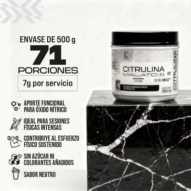 Kardagar Citrulina Malato 2:1 500Gr 71 Servicios Sin Sabor Portada 2