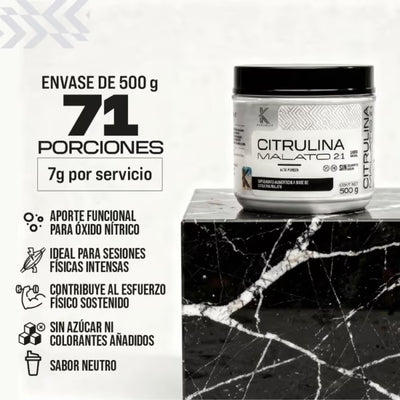 Kardagar Citrulina Malato 2:1 500Gr 71 Servicios Sin Sabor Portada 2