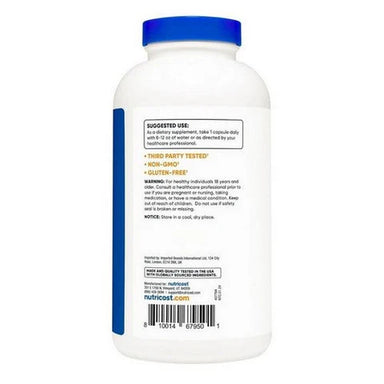 Nutricost Taurine 400 Capsulas Informacion nutricional