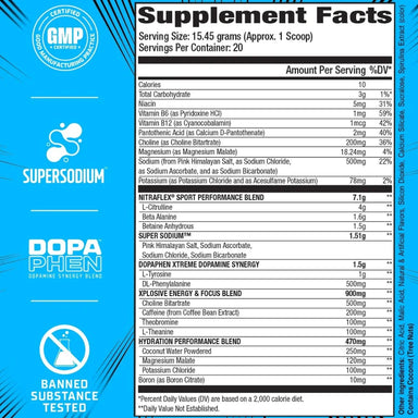GAT Sport Nitraflex Sport Extreme 30 Servicios informacion nutricional