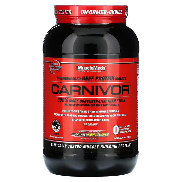 Musclemeds Proteina Carnivor 2 Libras 28 Porciones chocolate peanut butter